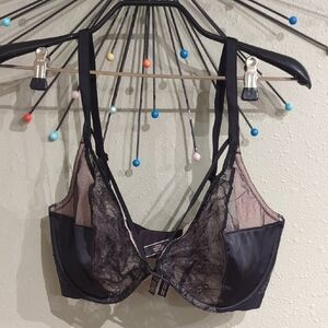 36DDD VS very sexy unlined plunge Elegant Black Lace Bra